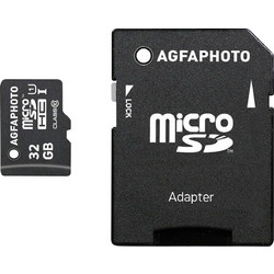 Agfaphoto Mobile High Speed microSDHC 32GB Class 10 U1 UHS-I + Adapter