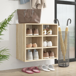 vidaXL Παπουτσοθήκη Ξύλινη Sonoma Μ52.5xΠ30xΥ50cm 808690