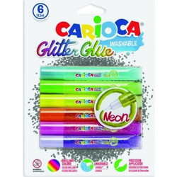 ΚΟΛΛΑ CARIOCA 42111 NEON GLIT.GLUE/6 10,5ML CN
