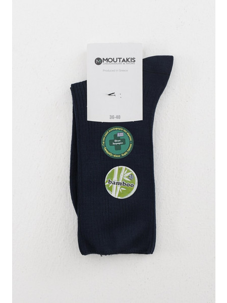 Sock-ing Bamboo Ανδρικές Κάλτσες Μπλε Σκούρο 7030