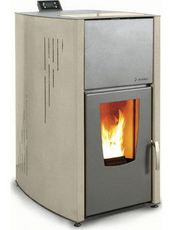 Thermiki Hydro 33 Beige Σόμπα Pellet Καλοριφέρ 33kW