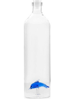 Μπουκάλι Με 3D Φιγούρα Atlantis Dolphin 26545 1,2Lt 8x30cm Clear Balvi Γυαλί