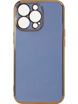 Lighting Color Case for Samsung Galaxy A12 5G gold frame gel cover blue