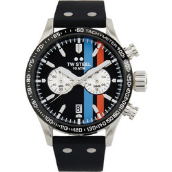 TW Steel Volante Ανδρικό Ρολόι Χρονογράφος με Μαύρο Καουτσούκ Λουράκι VS123