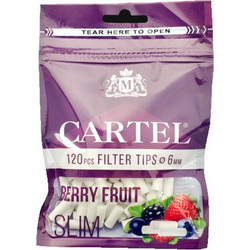 Φιλτράκια Cartel BERRY FRUIT SLIM 6.0mm (βατόμουρα)