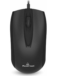 Powertech PT-968 Ενσύρματο Ποντίκι Black