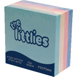 The Littlies Αυτοκόλλητα Χαρτάκια Σημειώσεων Σε Κύβο 400 Φύλλων 7.5x7.5cm