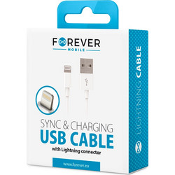 Forever cable USB - Lightning 1,0 m 1A white