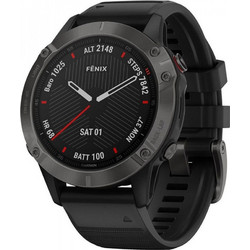 Garmin Fenix 6 Sapphire Carbon Grey DLC / Black