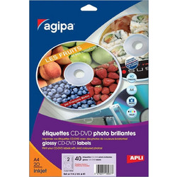 Ετικέτα Lazer-Inkjet Agipa CD 20Φ