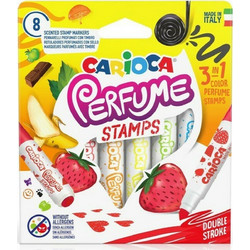 Carioca Perfume Stamps 3 In 1 Μαρκαδόροι Ζωγραφικής Σετ 8 Χρώματα