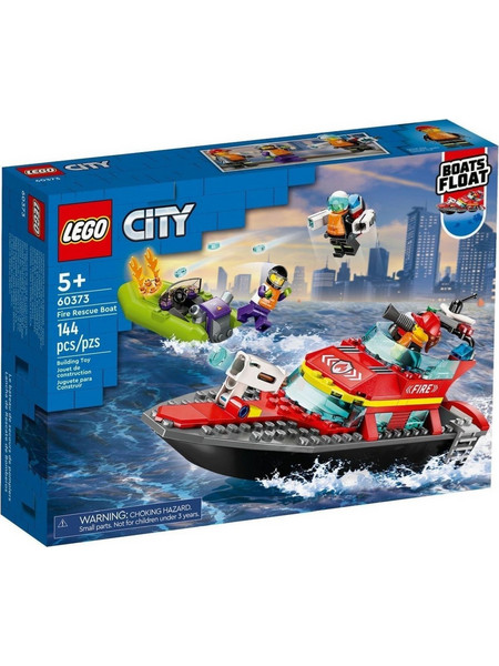 Lego City Fire Rescue Boat για 5+ Ετών 60373
