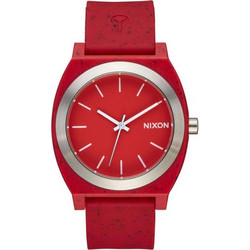 Nixon Time Teller Ανδρικό Ρολόι με Κόκκινο Καουτσούκ Λουράκι A1361-200-00