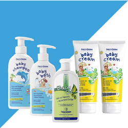 Frezyderm Baby Cream 2x175ml + Baby Shampoo 300ml + Baby Bath 300ml + Baby Oil 200ml