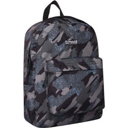 KalGav Outdoor Revolution Lite Rolling Camouflage Σχολική Τσάντα Πλάτης Γυμνασίου - Λυκείου Γκρι KG0750