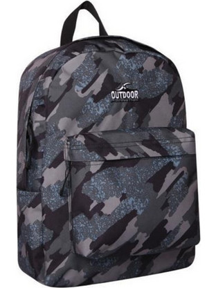 KalGav Outdoor Revolution Lite Rolling Camouflage Σχολική Τσάντα Πλάτης Γυμνασίου - Λυκείου Γκρι KG0750