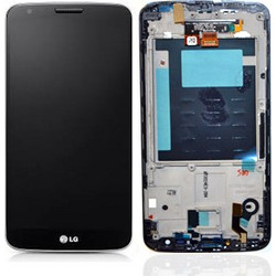 Genuine LG D802 Optimus G2 Complete lcd with front cover assembly and touchscreen in Black - ACQ8691770