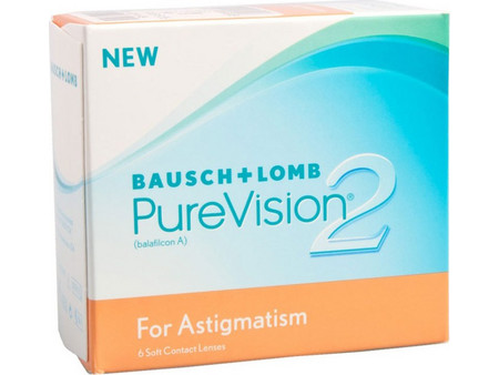 Bausch & Lomb Purevision 2 Μηνιαίοι Φακοί Επαφής Αστιγματικοί Σιλικόνης Υδρογέλης 6τμχ