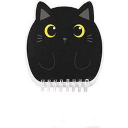 I-Total - Σημειωματάριο mini Spiral Black Cat 11x11.8