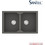 Sanitec Ultra Granite 806 Υποκαθήμενος Νεροχύτης Γρανίτη Αντιστρεφόμενος Ματ Pietra 79x50cm