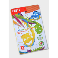 Deli Color Emotion Κασετίνα Ξυλομπογιές Σετ 12τμχ
