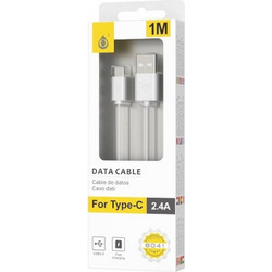 463.80418 MTK ΚΑΛΩΔΙΟ USB 2.0 1m TYPE C ΛΕΥΚΟ