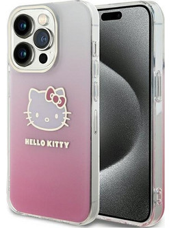 Hello Kitty IML Gradient Electrop Kitty Head case for iPhone 14 Pro - pink