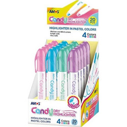 ΜΑΡΚΑΔΟΡΟΙ AMOS ΥΠΟΓΡΑΜΜΙΣΗΣ ΦΩΣΦΟΡΟΥΧΟΙ GEL PASTEL 4556858