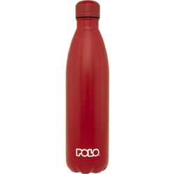 Polo Stainless Steel Thermos Παιδικό Μπουκάλι Θερμός Ανοξείδωτο BPA Free Κόκκινο 750ml 2022