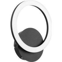 Φωτιστικό Απλίκα Τοίχου Μαύρη L20xH22,5cm Led 3000-6500K 850lm Εφαρμογή -Τηλεχειριστήριο Eglo Parrapos-Z 900324