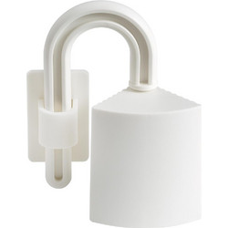 Abus JC5100A Αξεσουάρ Προστατευτικής Πόρτας από Πλαστικό σε Λευκό Χρώμα