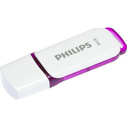 Philips Snow 64GB USB Stick 2.0 με USB-A