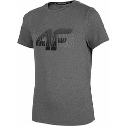 4F Παιδικό T-Shirt Κοντομάνικο Ανθρακί HJZ22-JTSMF001-24M