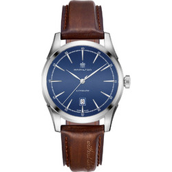 Hamilton American Classic Ανδρικό Ρολόι Αυτόματο με Καφέ Δερμάτινο Λουράκι H42415541