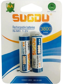 SUGDU Επαναφορτιζόμενες Μπαταρίες AA Ni-MH 3800mAh 2τμχ