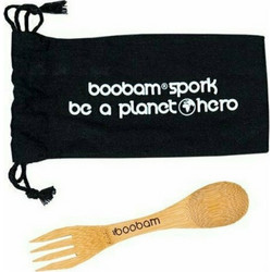 Boobam Spork 2 In 1 Spoon & Fork Natural Κουτάλι & Πιρούνι 1 Τεμάχιο