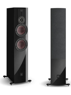 Dali Rubikore 6 Ζεύγος Ηχείων Hi-Fi Δαπέδου 200W 3 Δρόμων Gloss Black