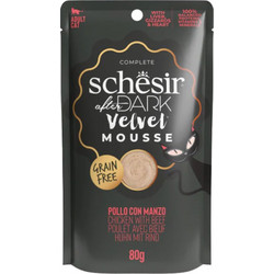 Schesir After Dark Adult Velvet Mousse Grain Free with Chicken & Beef 80gr
