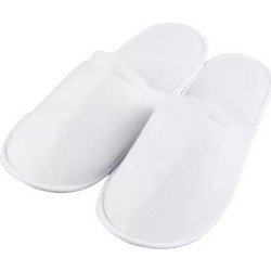 Ξενοδοχειακές Παντόφλες λευκές Synthetic Terry Cloth 25 ζεύγη