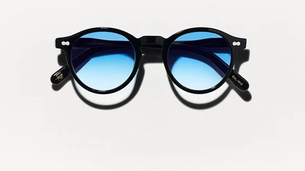 Moscot Lemtosh Base 2 Black Celebrity Γυαλιά Ηλίου Στρογγυλά Κοκάλινα