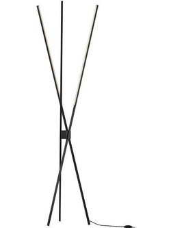 Luce LED Φωτιστικό Δαπέδου Υ159xΜ49.5cm σε Μαύρο Χρώμα LED-SHANGHAI-PT3 NERO 8031414893508