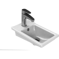 Cerastyle Mini Ένθετος Νιπτήρας Μπάνιου Πορσελάνης 42x24cm Λευκός 071100-U