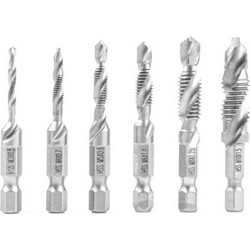 Amio - ΤΡΥΠΑΝΙΑ ΣΕΤ ΜΕ ΣΠΕΙΡΩΜΑ M3M10 ΕΞΑΓΩΝΑ 1/4' (6,35 mm) - 6 TEM. (03272/AM)