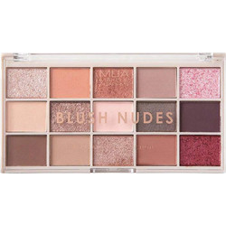 MUA 15shade Blush Nudes Παλέτα Σκιών