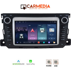 Carmedia CMT207-13 Smart 451 2010-2015 Ηχοσύστημα Αυτοκινήτου με Οθόνη Αφής & GPS