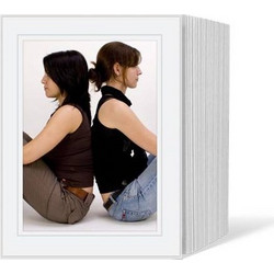 1x125 Daiber Passepartouts 13x18 white/grey line