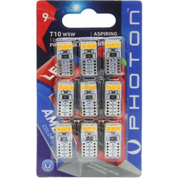 Λάμπα Photon Κit LED 12V/5 Σφηνωτή Πορτ. (9 Τεμ.) (T10)