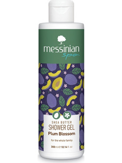 Messinian Spa Shea Butter Plum Blossom Αφρόλουτρο σε Gel 300ml