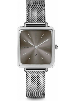 Millner Royal Silver Graphite Γυναικείο Ρολόι με Χρυσό Μεταλλικό Μπρασελέ