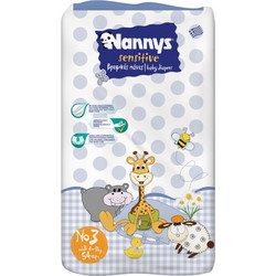 Nannys Baby Wish Midi Economy No3 4-9Kg 54τμχ